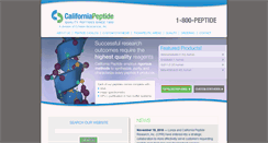 Desktop Screenshot of californiapeptide.com